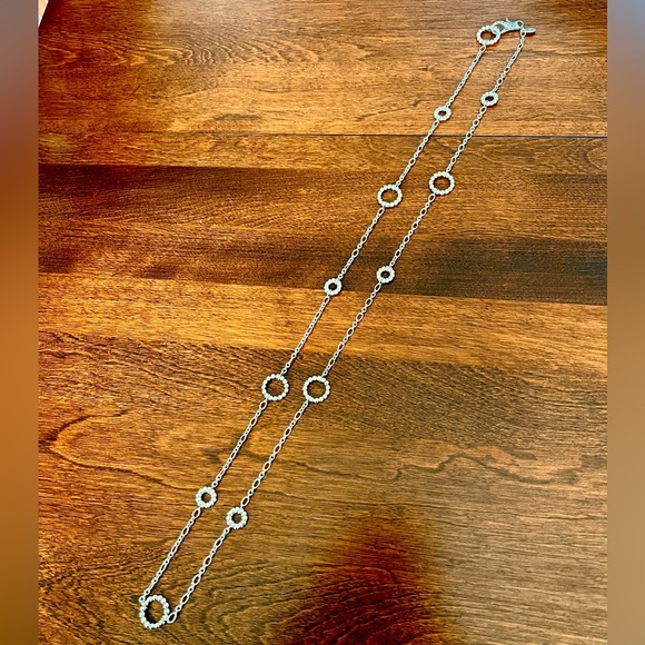 John Hardy Open Circle Stationed Long Chain Necklace in Sterling Silver - Picture 13 of 15